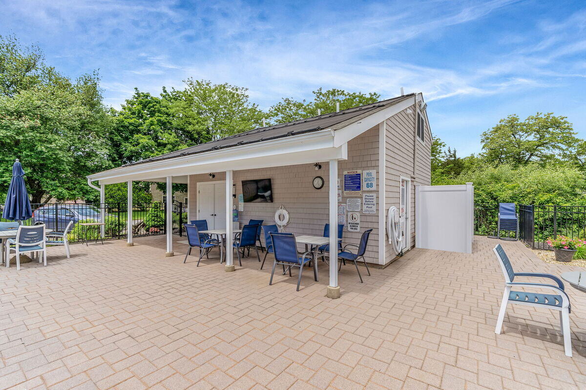 Condo complex poolhouse remodel in Islip, NY by Kuhn Construction